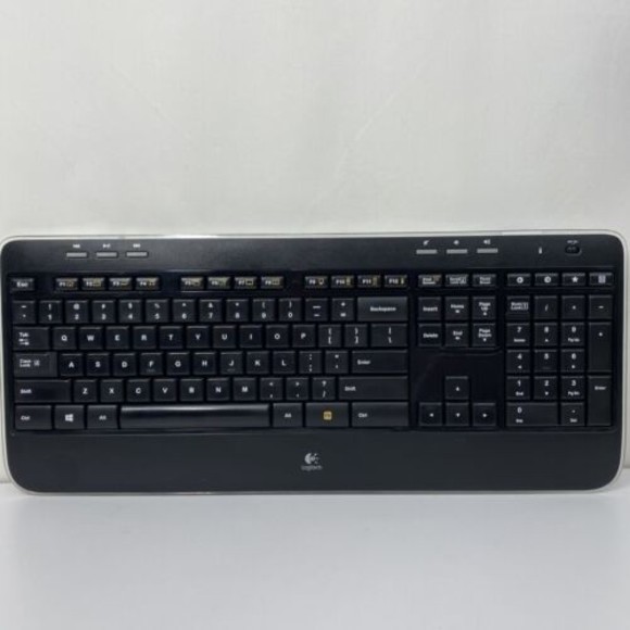 Logitech K520 USB Nano Wireless Comfort Keyboard Black NO RECEIVER - Picture 1 of 7